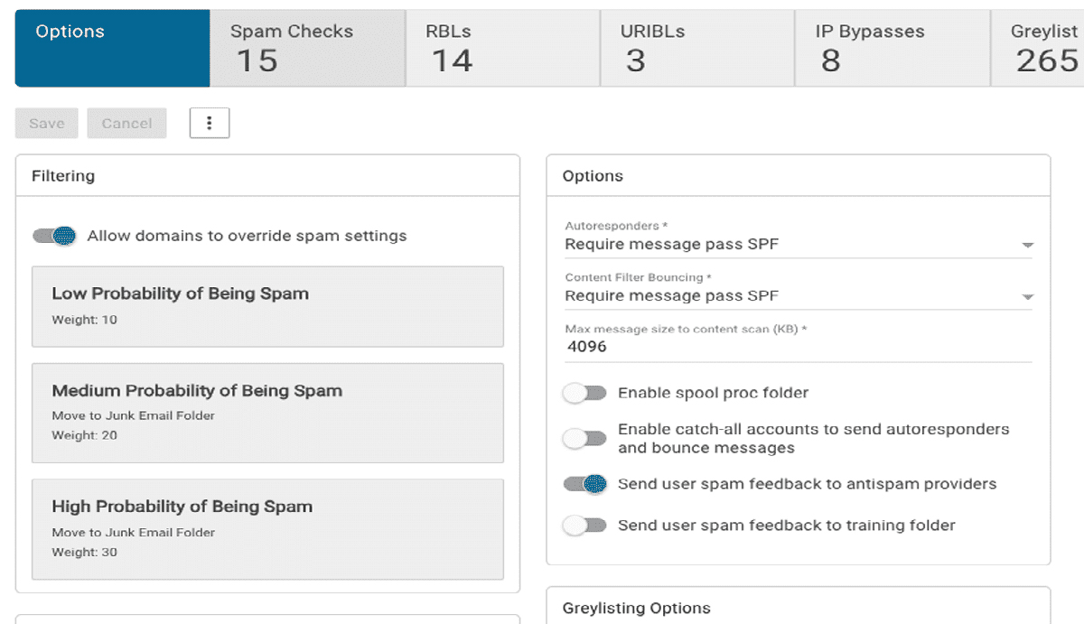 Antispam, Antivirus and Security